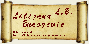 Lilijana Burojević vizit kartica